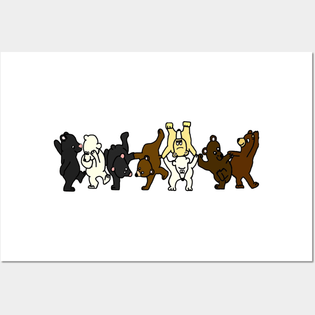 Dancing Bears Wall Art by imphavok